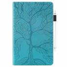 For Honor Pad 10 Tree Life Series Embossed Leather Tablet Case(Lake Blue) - 2