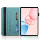 For Honor Pad 10 Tree Life Series Embossed Leather Tablet Case(Lake Blue) - 3