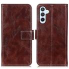 For Samsung Galaxy S24 Retro Crazy Horse Texture Leather Phone Case(Brown) - 1