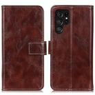 For Samsung Galaxy S24 Ultra Retro Crazy Horse Texture Leather Phone Case(Brown) - 1