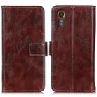 For Samsung Galaxy Xcover7 Retro Crazy Horse Texture Leather Phone Case(Brown) - 1