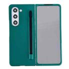 For Samsung Galaxy Fold5 Integrated PC Phone Case with Stylus(Forest Green) - 1