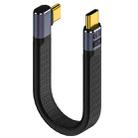 240W 40Gbps USB-C / Type-C Male to USB-C / Type-C Male Flexible Board Data Cable, Style:Side Bend - 1