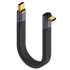 240W 40Gbps USB-C / Type-C Male to USB-C / Type-C Male Flexible Board Data Cable, Style:3D Bend - 1