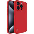 For iPhone 15 Pro Max imak UC-4 Series Straight Edge TPU Phone Case(Red) - 1