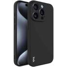 For iPhone 15 Pro imak UC-4 Series Straight Edge TPU Phone Case(Black) - 1