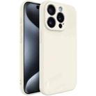 For iPhone 15 Pro imak UC-4 Series Straight Edge TPU Phone Case(White) - 1