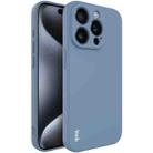 For iPhone 15 Pro imak UC-4 Series Straight Edge TPU Phone Case(Grey) - 1