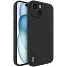 For iPhone 15 Plus imak UC-4 Series Straight Edge TPU Phone Case(Black) - 1