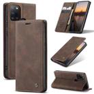For Samsung Galaxy A21S CaseMe-013 Multifunctional Retro Frosted Horizontal Flip Leather Case with Card Slot & Holder & Wallet(Coffee) - 1