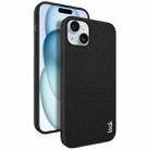 For iPhone 15 Plus IMAK LX-5 Series Shockproof PC + PU + TPU Protective Phone Case(Cross Texture) - 1