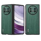 For Huawei Mate X5 ABEEL Wood Texture PU Phone Case(Green) - 1