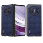 For Huawei Mate X5 ABEEL Weave Plaid PU Phone Case(Blue) - 1