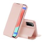 For Samsung Galaxy A41 DUX DUCIS Skin X Series PU + TPU Horizontal Flip Leather Case with Holder & Card Slots(Pink) - 1