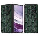 For Huawei Mate X5 ABEEL Genuine Leather Mahjong Pattern Black Edge Phone Case(Green) - 1