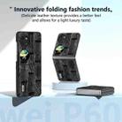 For Huawei P60 Pocket ABEEL Genuine Leather Mahjong Pattern Black Edge Phone Case(Black) - 2