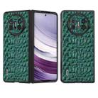 For Huawei Mate X5 ABEEL Genuine Leather Canopy Black Edge Phone Case(Green) - 1