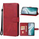 For OUKITEL C50 Leather Phone Case(Red) - 1