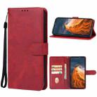 For OUKITEL WP50 Leather Phone Case(Red) - 1
