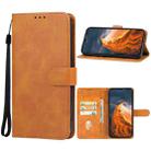 For OUKITEL WP50 Leather Phone Case(Brown) - 1