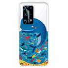 For Huawei P40 Pro+ Shockproof Painted TPU Protective Case(Whale Seabed) - 1