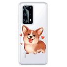 For Huawei P40 Pro+ Shockproof Painted TPU Protective Case(Love Corgi) - 1