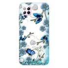 For Huawei P40 lite / nova 6 SE Shockproof Painted TPU Protective Case(Chrysanthemum Butterfly) - 1