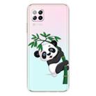 For Huawei P40 lite / nova 6 SE Shockproof Painted TPU Protective Case(Bamboo Panda) - 1