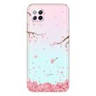 For Huawei P40 lite / nova 6 SE Shockproof Painted TPU Protective Case(Cherry Blossoms) - 1