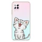 For Huawei P40 lite / nova 6 SE Shockproof Painted TPU Protective Case(Laughing Cat) - 1