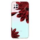 For Huawei P40 lite E / Y7p Shockproof Painted TPU Protective Case(Red Flower) - 1