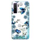 For Huawei P40 lite 5G / nova 7 SE Shockproof Painted TPU Protective Case(Chrysanthemum Butterfly) - 1