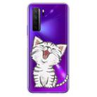 For Huawei P40 lite 5G / nova 7 SE Shockproof Painted TPU Protective Case(Laughing Cat) - 1