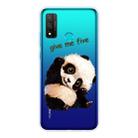 For Huawei P smart 2020 Shockproof Painted TPU Protective Case(Fighting Panda) - 1