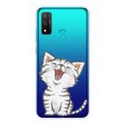 For Huawei P smart 2020 Shockproof Painted TPU Protective Case(Laughing Cat) - 1