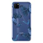 For Huawei Y5p / Honor 9S Shockproof Painted TPU Protective Case(Blue Butterfly) - 1