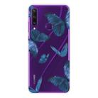 For Huawei Y6p Shockproof Painted TPU Protective Case(Blue Butterfly) - 1