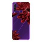 For Huawei Y6p Shockproof Painted TPU Protective Case(Red Flower) - 1