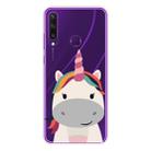 For Huawei Y6p Shockproof Painted TPU Protective Case(Fat Unicorn) - 1