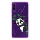 For Huawei Y6p Shockproof Painted TPU Protective Case(Bamboo Panda) - 1