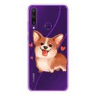 For Huawei Y6p Shockproof Painted TPU Protective Case(Love Corgi) - 1