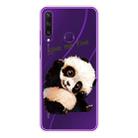 For Huawei Y6p Shockproof Painted TPU Protective Case(Fighting Panda) - 1