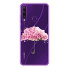For Huawei Y6p Shockproof Painted TPU Protective Case(Flower Umbrella) - 1
