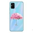 For Huawei Honor 9A Shockproof Painted TPU Protective Case(Flower Umbrella) - 1