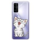 For Huawei Honor 30 Shockproof Painted TPU Protective Case(Laughing Cat) - 1