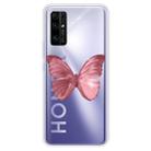 For Huawei Honor 30 Pro Shockproof Painted TPU Protective Case(Red Butterfly) - 1