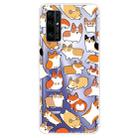 For Huawei Honor 30S Shockproof Painted TPU Protective Case(Corgis) - 1