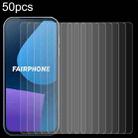 For Fairphone 5 50pcs 0.26mm 9H 2.5D Tempered Glass Film - 1