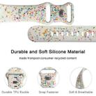 For Apple Watch Series 10 46mm Floral Silicone Watch Band(Starlight) - 2