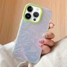 For iPhone 15 Pro Max Laser Diamond Pattern Frosted Phone Case(Green) - 1
